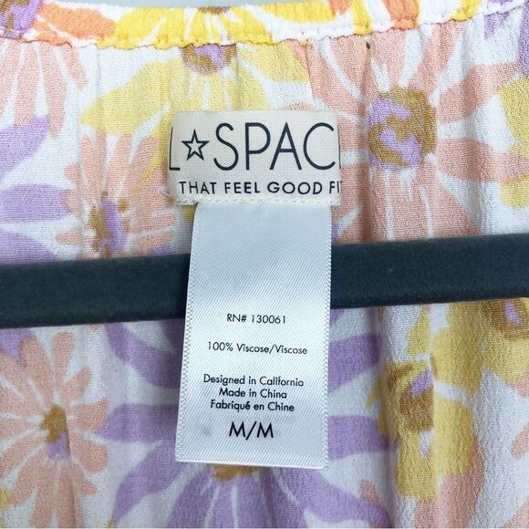 L*SPACE | Feelin’ Fine Cutout Mini Dress in Oopsie Daisy Print Women’s Size M - Picture 10 of 14